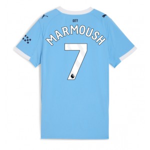 Fotbalové Dres Manchester City Omar Marmoush #7 Dámské Domácí Oblečení 2025-26 Krátký Rukáv
